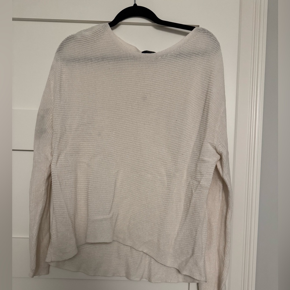JCrew Women’s Size Large Cream Knit Pullover